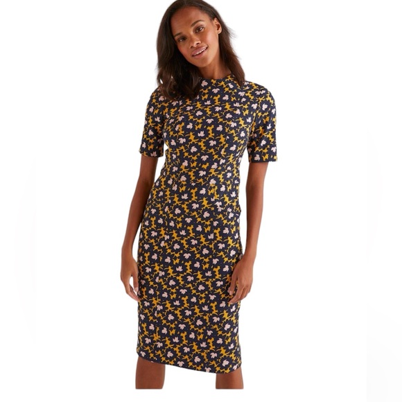 Boden Louise Textured Dress - Picture 1 of 11